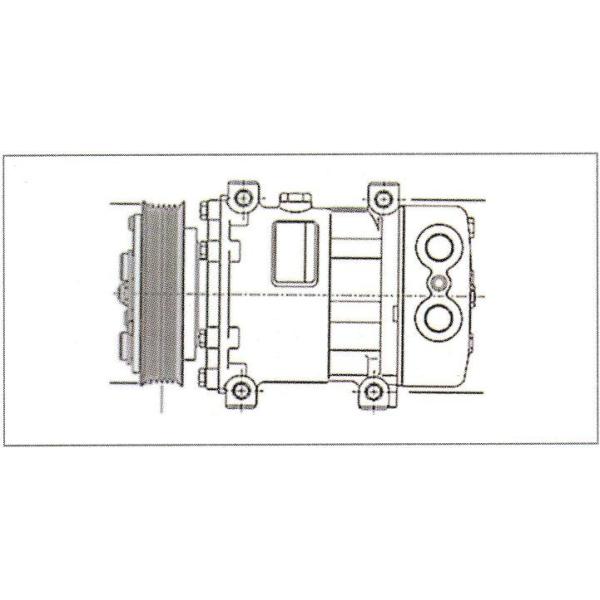 ALA22336 SANDEN A/C COMPRESSOR SANDEN 4080/4377 A/C COMPRESSOR T1 A/C COMPRESSOR