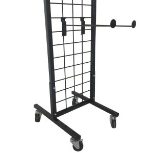 300mm Width 1800mm Height Clothing Organizer Rack , Chappal Hanging Stand black