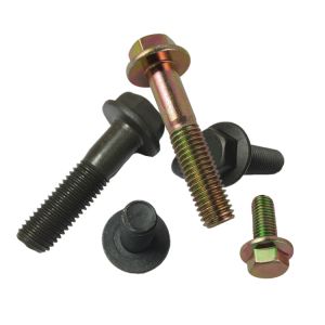 Black M10 Grade 12.9 UNC Full Thread Non Serrated Hex Flange Head Bolt