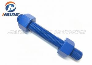 Wholesale ASTM A193 B7 carbon steel  Stud Blue Threaded Steel Bar Bolts and Nuts from china suppliers