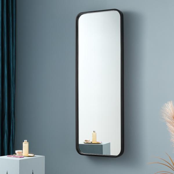 Dimmable Lighting Full Length Bedroom Mirror Moisture Resistant Copper Free Silver Mirror