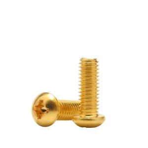 Brass Phillips Pan Head Machine Screws M3 M4 M5 M6 M8 ISO Standard 12mm 16mm