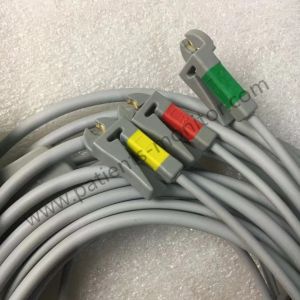 GE Care Fusion ECG Care Cable 3 Lead With Integrated Grabber Lead Wire IEC 3.6m