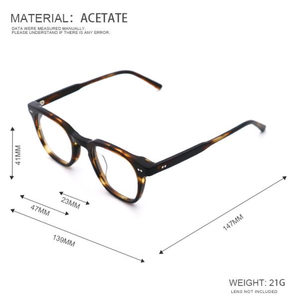 Prevalent Retro Handiwork Acetate Optical Glasses Frame MR 98619