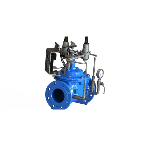 Pressure Management Water Control Valve Ductile Iron For Dual Outlet Setting