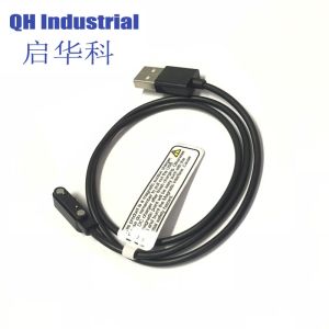 2Pin 10.2mm Pitch Ni Plated Mobile Phone Battery Right Angle Type Spring Load