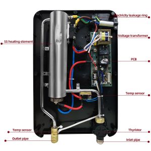 220V Instant Water Heater Geyser 8kw Low Power Tankless Water Heater