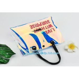 custom pvc handle bag,pvc gift bag, packaging packing handle bag with button