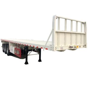 CMCC 3 Axles 40 Tons 40ft Extendable Flatbed Semi Trailer for Heavy Transport
