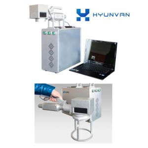 3D Color Printed Fiber Laser Marking Machine For Plastic Tag Key Chains