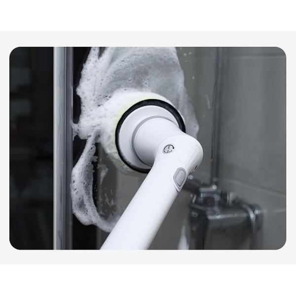 7 Replaceable Brush Heads Electric Spin Scrubber for Cleaning Bathroom Kitchen Floor
