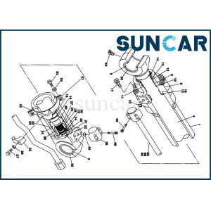 Wholesale LZ00449 Heavy Equipment CX130 CX135SR CASE Seal Kit excavator arm cylinder repair kit from china suppliers