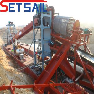 Electric Power Type Chain Bucket Mud Diamond Dredger for Gold Customization