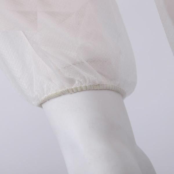 Overall Single Layer PP Nonwoven Full Coverage Moderate Protection Front Zipper Cheap Disposable Coveralls with Hood