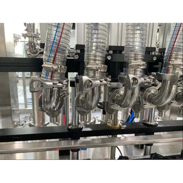 Pneumatic Filling Capping Machine For Palm Sunflower Vegetable Oil Bottling Plant