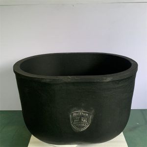 Melting Graphite Clay Crucible Cylindrical Chemical Resistant For Metallurgical