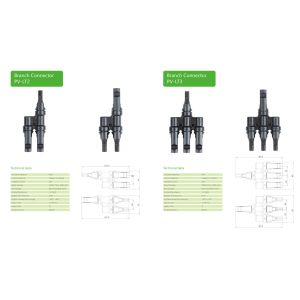 MC4 Solar Photovoltaic Pv Cable Connector With Fuse For Solar System