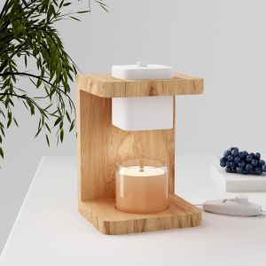 Wholesale Customized Wood Household Items Polished Essential Oil Burner Diffuser Aromatherapy Oil Warmer from china suppliers
