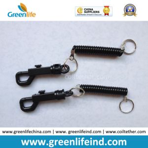 Wholesale Black Plastic Spiral Casino Key Coil W/Mini Trigger Snap from china suppliers
