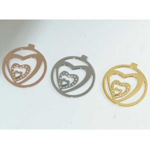 New Cutomized 316L Stainless Steel Locket Plates Series for No Glass Memory