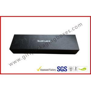 Stamping Foil Magnetic Boxes Electronics Packaging With Matt Black Paint
