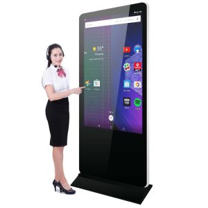 IDP Electronics 4k Interactive Digital Display Kiosk 55 Inch Freestanding