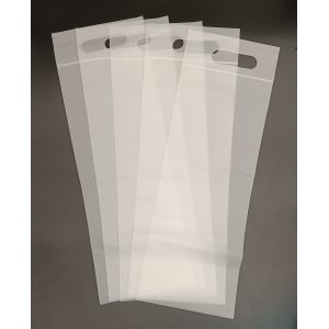 Wholesale Moisture-Proof and Durable Frosted CPE Resealable Zipper Bags With Handle For Food And Small Items from china suppliers