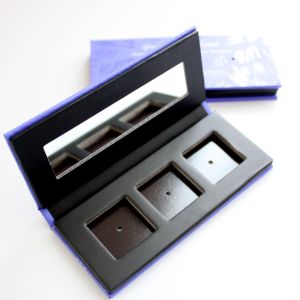 3 Pans Makeup Empty Magnetic Palette UV Finished With Holes