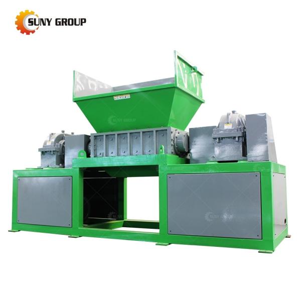Solid Hard Metal Waste Management Machine Double Shaft Shredder with 2300KG