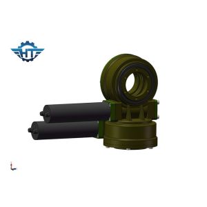High Backlash Small Dual Axis Slew Drive Worm And Gear Structure For Solar