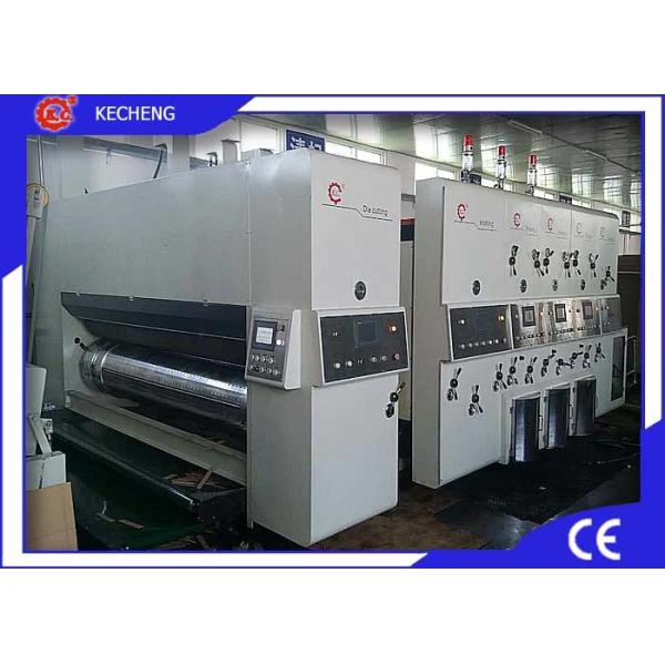 High Speed 4 Color Flexo Printer Slotter Die Cutter Machine With Stacker CE