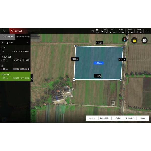 Pesticide 22L Six Rotors 10-15min Fertilizer Spraying Drone