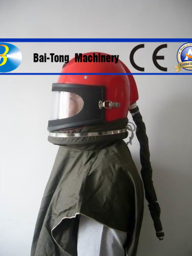 Full Face Sandblast Protective Helmet , Sand Blast Cabinet Parts Attractive