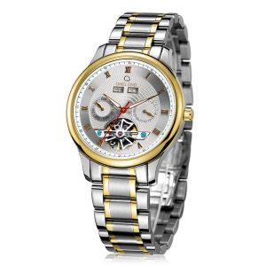 5ATM Waterproof Automatic Mechanical Watch BSCI Skeleton Subdial