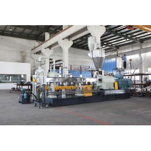 PET Parallel Double Screw Plastic Granulating Line