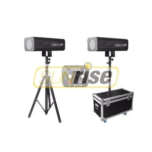 6 Colors 150W Auto Follow Spotlight , Stage Spot Lighting With Aluminum Alloy