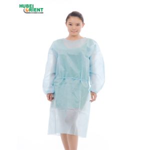 Non Sterilized SMS Disposable Surgical Isolation Gown 18gsm