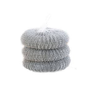 2*4cm Galvanized Large Stainless Steel Cleaning Scrubber 7.2g For Pot