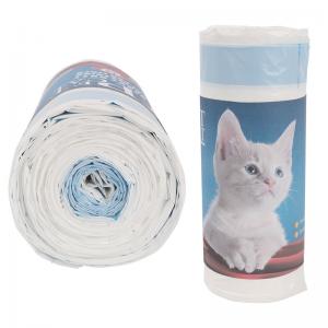 Wholesale Biodegradable Drawstring Cat Litter Box Liner , 0.013-0.015mm Cat Litter Waste Bags from china suppliers