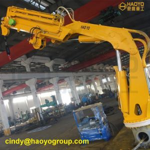 China Hydraulic Small Boat Folding Electric Mini Marine Cranes Marine Ship Deck Crane on sale