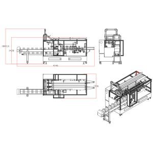Multifunctional Automatic Box Packing Machine 30-50box/Min for beverage