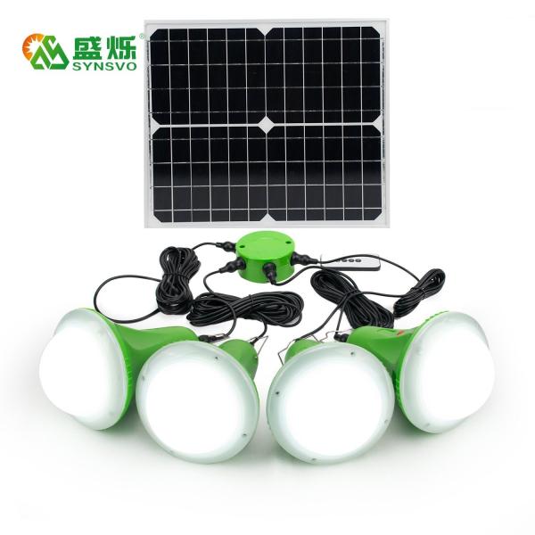 Quality 30W Solar Panel Energy System 5200mAh Home Lighting System With 4PCS LED Lamps for sale
