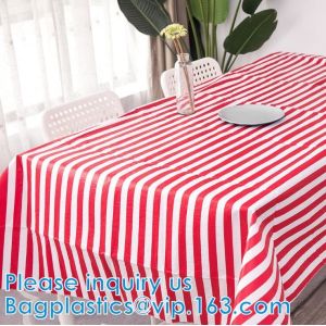 Vinyl Tablecloth PEVA Spillproof Wipeable Oilcloth Tablecloth Rectangle Heavy
