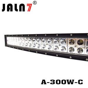 LED Light Bar JALN7 52Inch 300W Curved Spot Flood Combo LED Driving Lamp Super