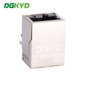 RJ45 Connector 100Mbps Ethernet Port Without Transformer, With Light And