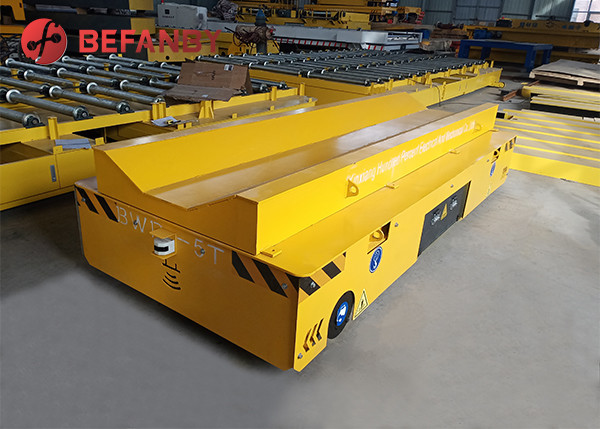 Battery Power No Rail Type 20t Trackless Transfer Cart As Coil Transportation
