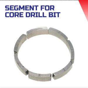 Cutting LINSING Type Round Matrix Core Concrete Diamond Segment for Core Drill