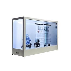 FCC Transparent LCD Advertising Interactive Translucent Lcd Box