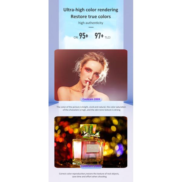 220W Bi-Color Professional Fill Light Portable And Lightweight Coolcam 200X