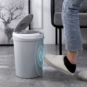 Smart Touchless Motion Sensor Privacy Garbage Bin Foldable Collapsible Sensor